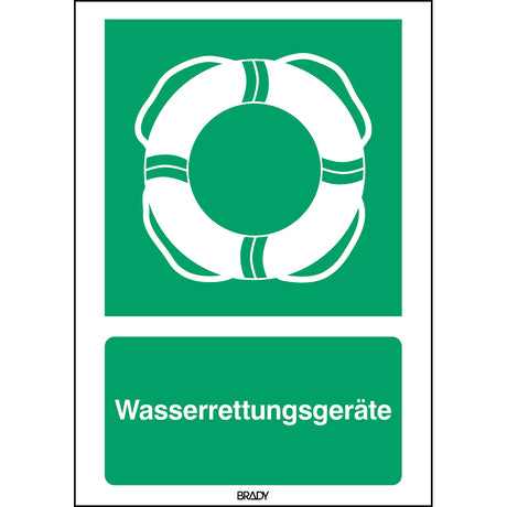 ISO-Sicherheitsschild – Wasserrettungsgeräte