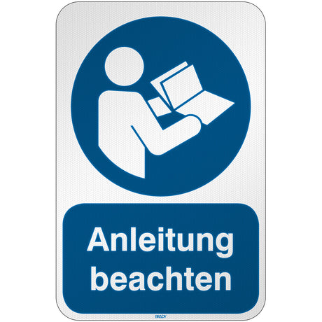ISO Sicherheitskennzeichnung - Gebrauchsanweisung beachten