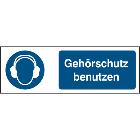 ISO Sicherheitskennzeichnung - Gehörschutz benutzen