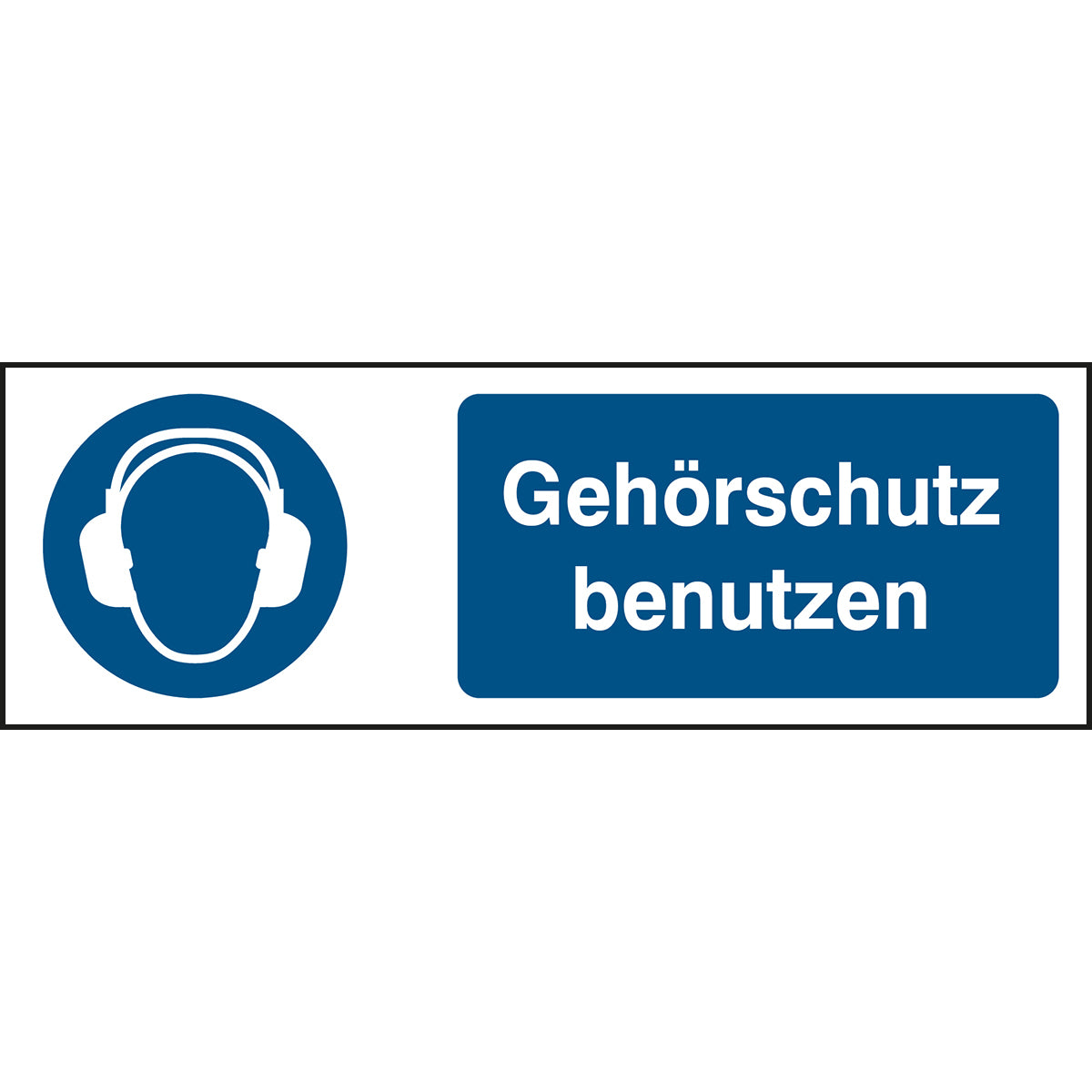 ISO Sicherheitskennzeichnung - Gehörschutz benutzen