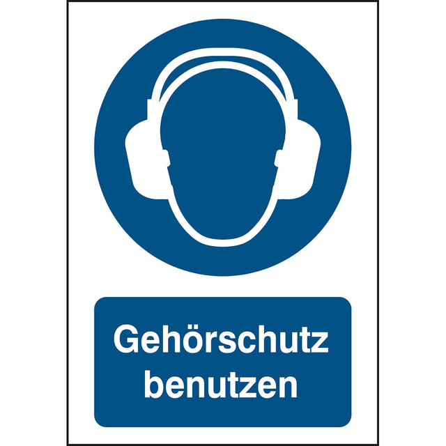 ISO Sicherheitskennzeichnung - Gehörschutz benutzen