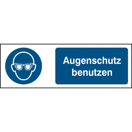 ISO Sicherheitskennzeichnung - Augenschutz benutzen