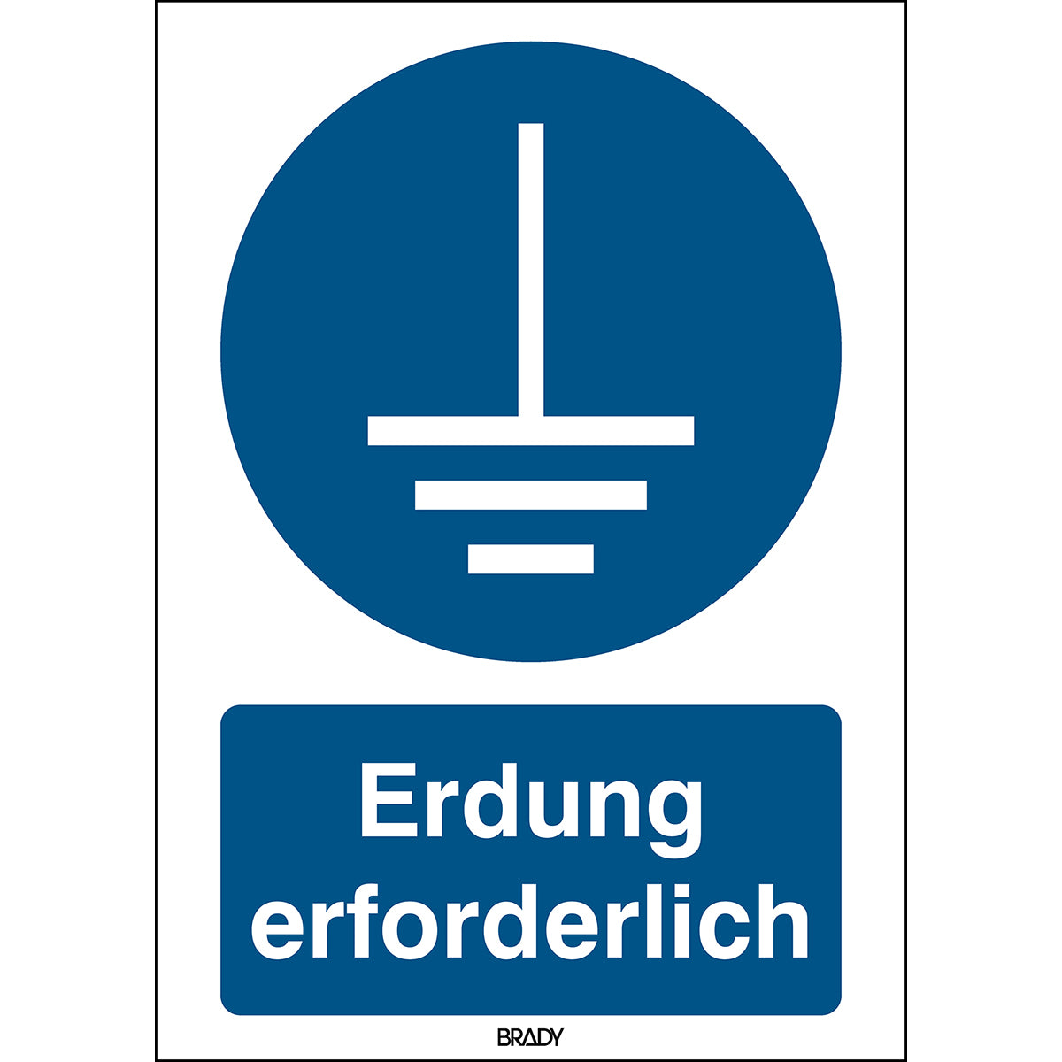 ISO 7010 symbol - grounding required