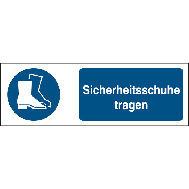 ISO Sicherheitskennzeichnung - Sicherheitsschuhe tragen