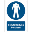 ISO Sicherheitskennzeichnung - Schutzkleidung benutzen
