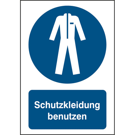 ISO Sicherheitskennzeichnung - Schutzkleidung benutzen