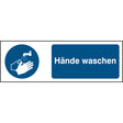 ISO Sicherheitskennzeichnung - Hände waschen