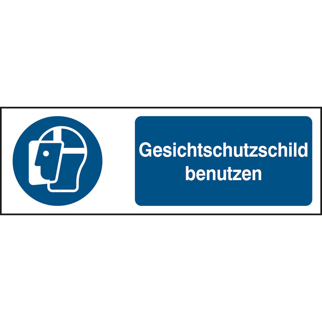 ISO Sicherheitskennzeichnung - Gesichtsschutz benutzen