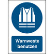 ISO Sicherheitskennzeichnung - Warnweste benutzen