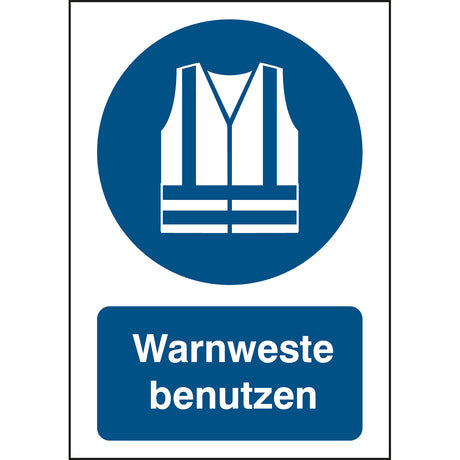 ISO Sicherheitskennzeichnung - Warnweste benutzen