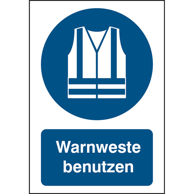 ISO Sicherheitskennzeichnung - Warnweste benutzen