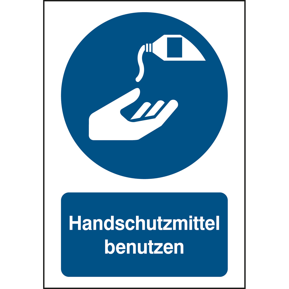 ISO Sicherheitskennzeichnung - Handschutzmittel benutzen