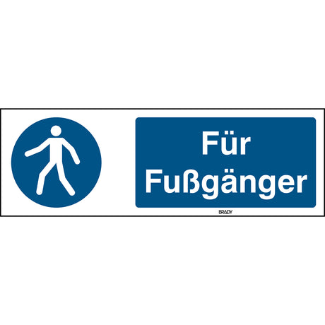 ISO Sicherheitskennzeichnung - Fußgängerweg benutzen