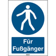 ISO Sicherheitskennzeichnung - Fußgängerweg benutzen