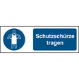 ISO Sicherheitskennzeichnung - Schutzschürze tragen