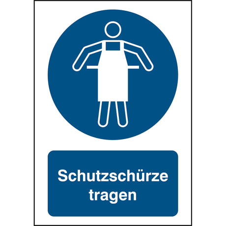 ISO Sicherheitskennzeichnung - Schutzschürze tragen