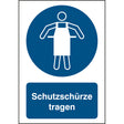 ISO Sicherheitskennzeichnung - Schutzschürze tragen
