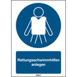 ISO-Sicherheitsschild – Rettungsschwimmhilfen anlegen