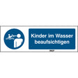 ISO-Sicherheitsschild – Kinder im Wasser beaufsichtigen