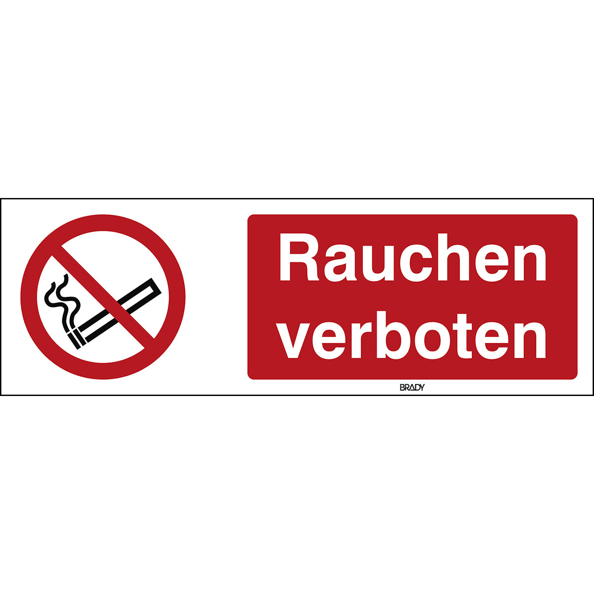 ISO Sicherheitskennzeichnung - Rauchen verboten