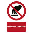 ISO Sicherheitskennzeichnung - Berühren verboten