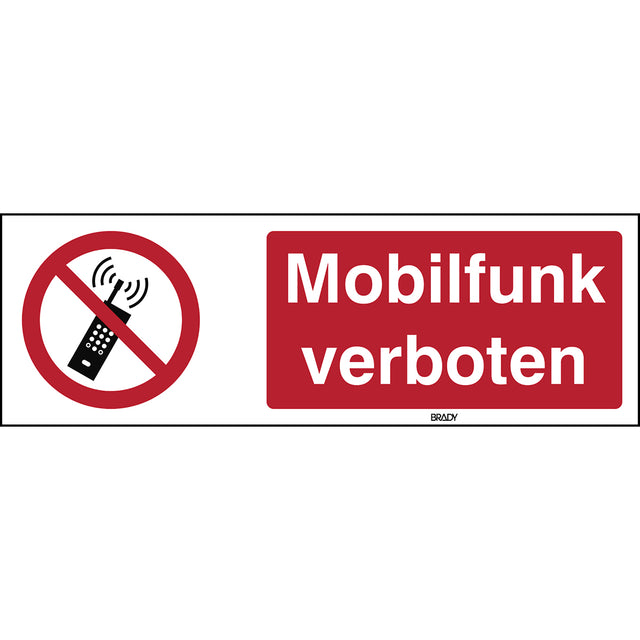 ISO Sicherheitskennzeichnung - Mobilfunk verboten