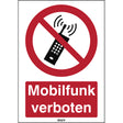 ISO Sicherheitskennzeichnung - Mobilfunk verboten