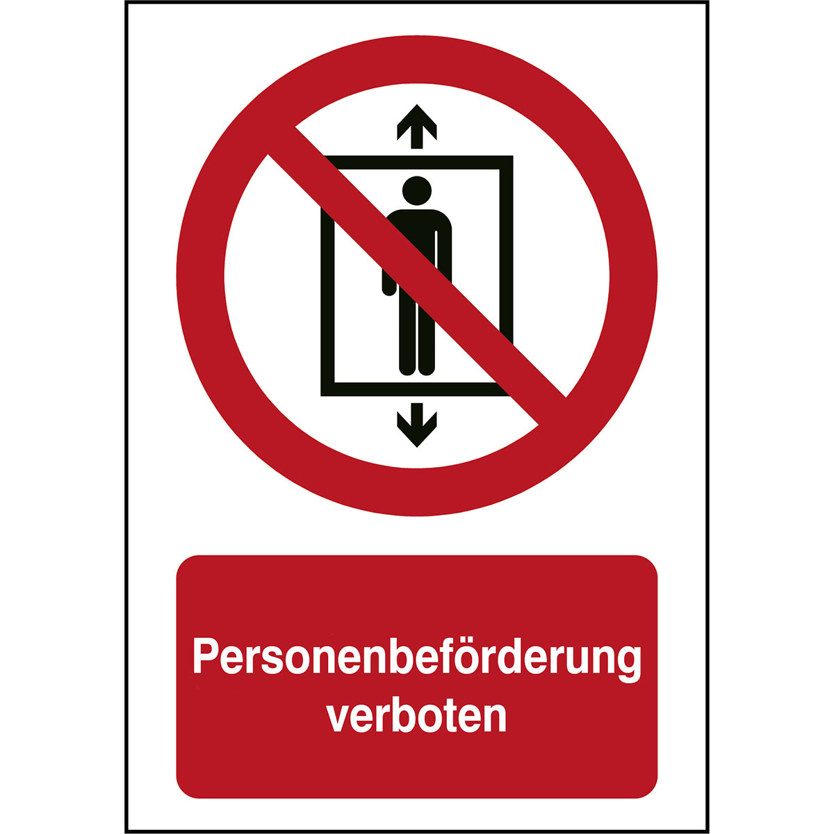 ISO 7010 sign - No passenger transport
