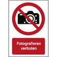 ISO Sicherheitskennzeichnung - Fotografieren verboten