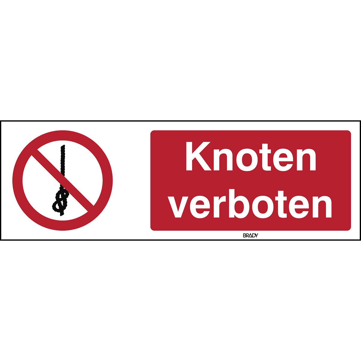 ISO 7010 sign - knots prohibited