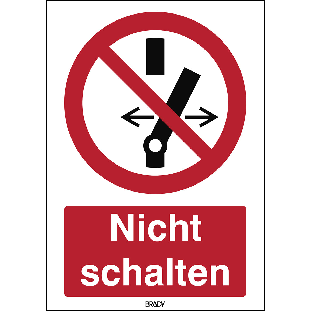 ISO 7010 character - Do not switch