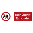 ISO Sicherheitskennzeichnung - Kinder verboten