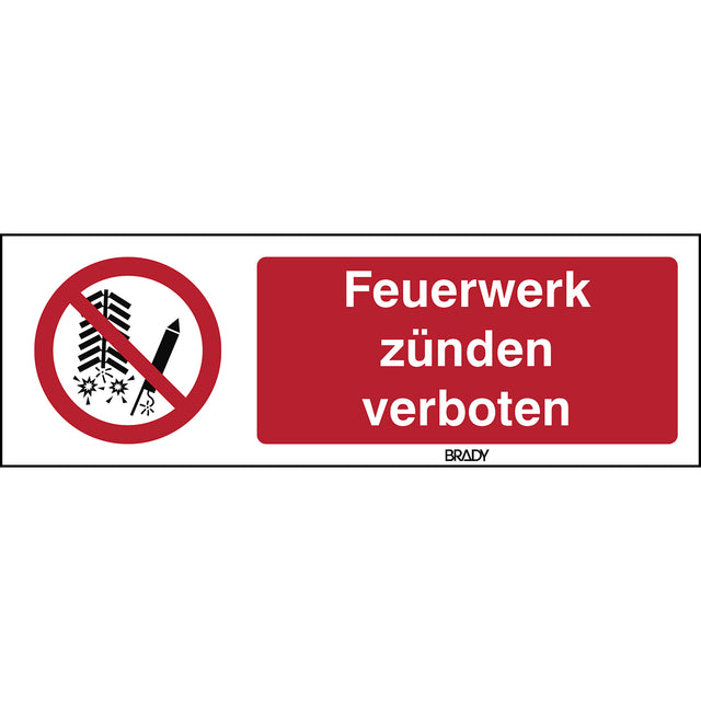 ISO-Sicherheitsschild – Feuerwerk verboten