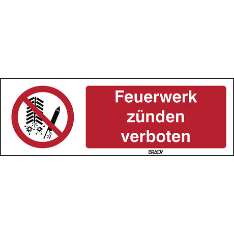 ISO-Sicherheitsschild – Feuerwerk verboten