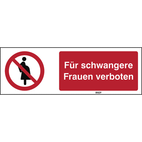 ISO-Sicherheitsschild – Nicht für Schwangere