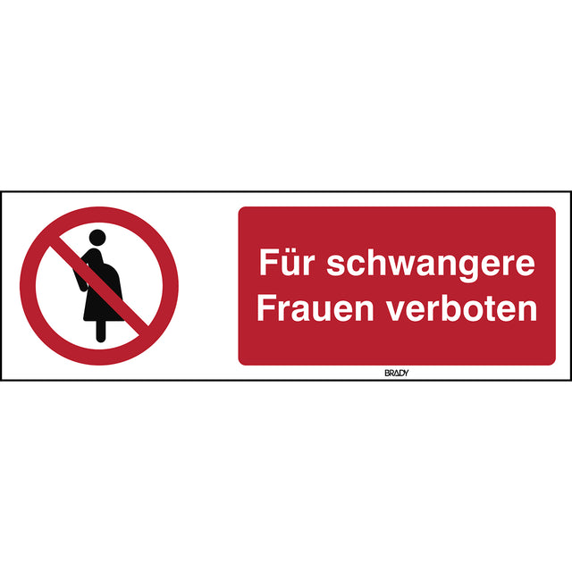 ISO-Sicherheitsschild – Nicht für Schwangere