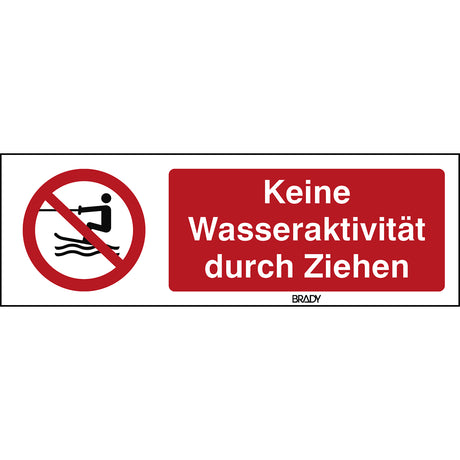 ISO Sicherheitskennzeichnung - Keine persönlichen Wasserfahrzeuge