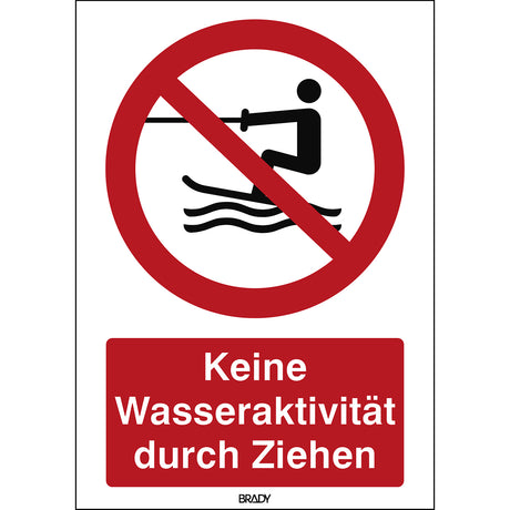 ISO Sicherheitskennzeichnung - Keine persönlichen Wasserfahrzeuge