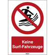 ISO Sicherheitskennzeichnung - Keine Surf-Fahrzeuge