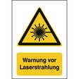 ISO Sicherheitskennzeichnung - Warnung vor Laserstrahl