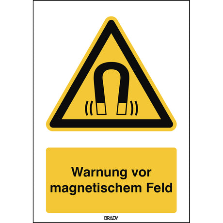 ISO Sicherheitskennzeichnung - Warnung vor magnetischem Feld