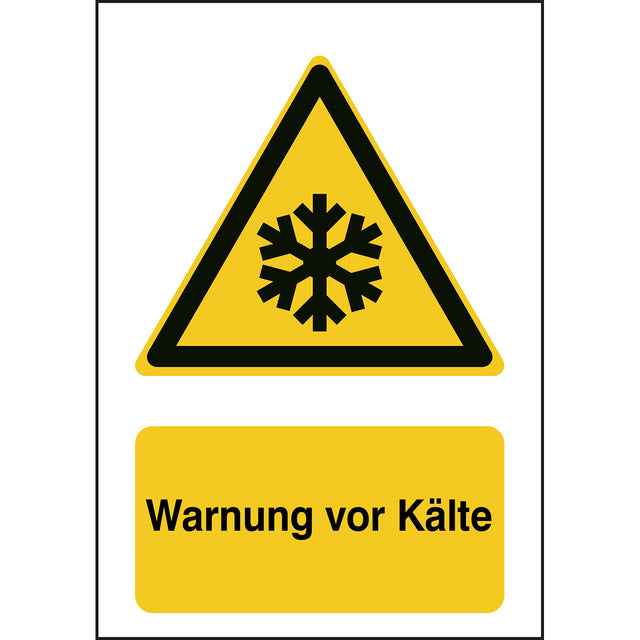 ISO Sicherheitskennzeichnung - Warnung vor niedriger Temperatur/Frost