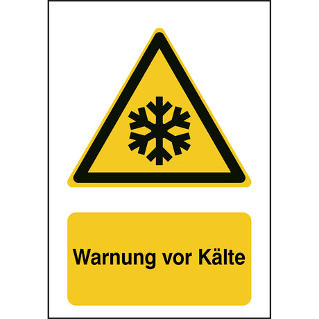 ISO Sicherheitskennzeichnung - Warnung vor niedriger Temperatur/Frost