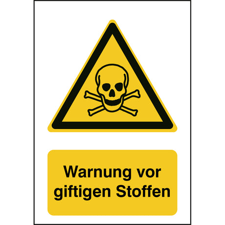 ISO Sicherheitskennzeichnung - Warnung vor giftigen Stoffen