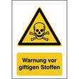 ISO Sicherheitskennzeichnung - Warnung vor giftigen Stoffen