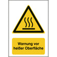 ISO Sicherheitskennzeichnung - Warnung vor heißer Oberfläche