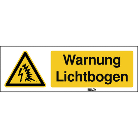 ISO Sicherheitskennzeichnung - Warnung; Lichtbogen
