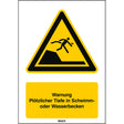 ISO Sicherheitskennzeichnung - Warnung Plötzlicher Tiefe in Schwimm- oder Wasserbecken