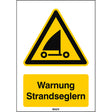 ISO Sicherheitskennzeichnung - Warnung Strandseglern