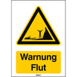 ISO Sicherheitskennzeichnung - Warnung Flut